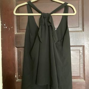 Cute comfy black spaghetti strap blouse